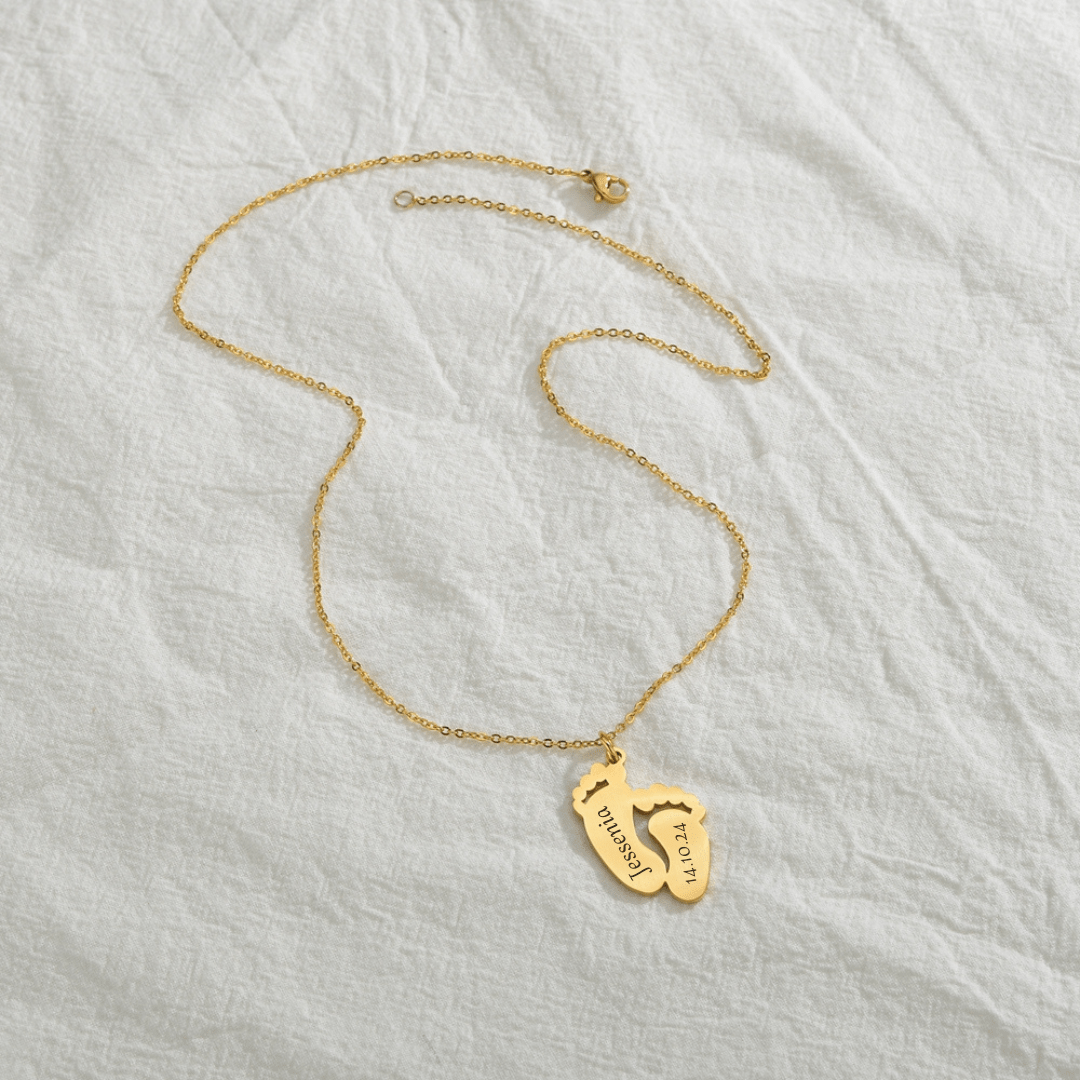 Collar Personalizado Pies Eternos - Moroveta