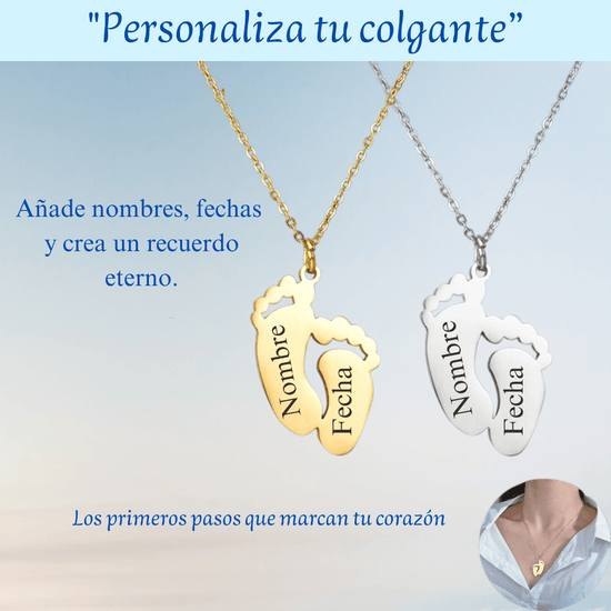 Collar Personalizado Pies Eternos - Moroveta