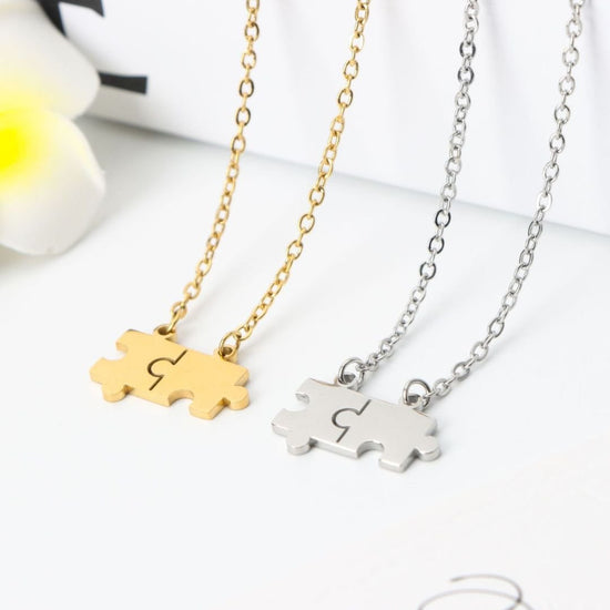 Collar piezas de rompecabezas unidas - Moroveta