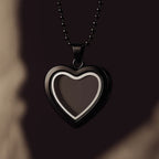 Collar relicario de corazón - Moroveta