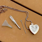 Collar relicario de corazón - Moroveta
