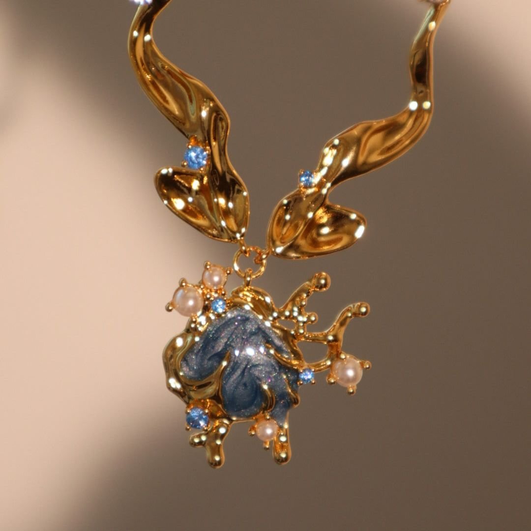 Collar Sirena Azul - Moroveta