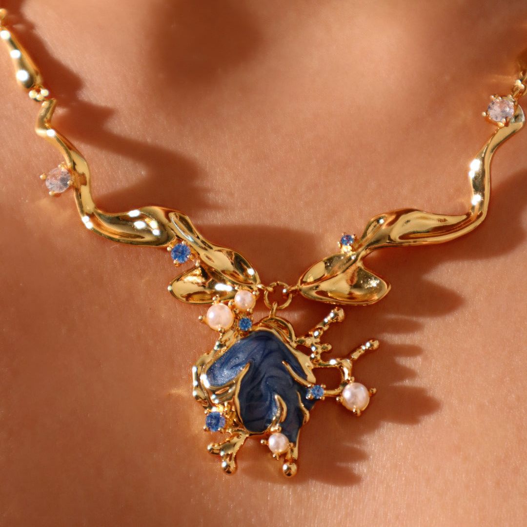 Collar Sirena Azul - Moroveta