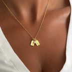 Collar tags y piedra de nacimiento - Moroveta