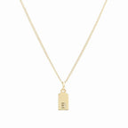 Collar tags y piedra de nacimiento - Moroveta