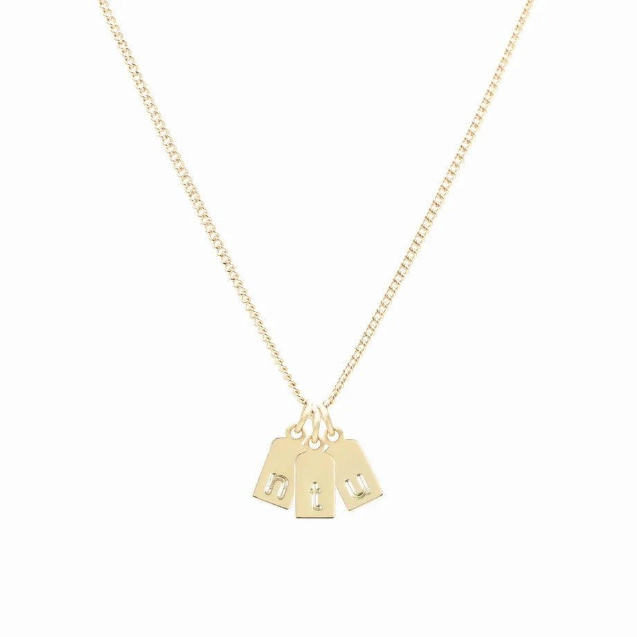 Collar tags y piedra de nacimiento - Moroveta