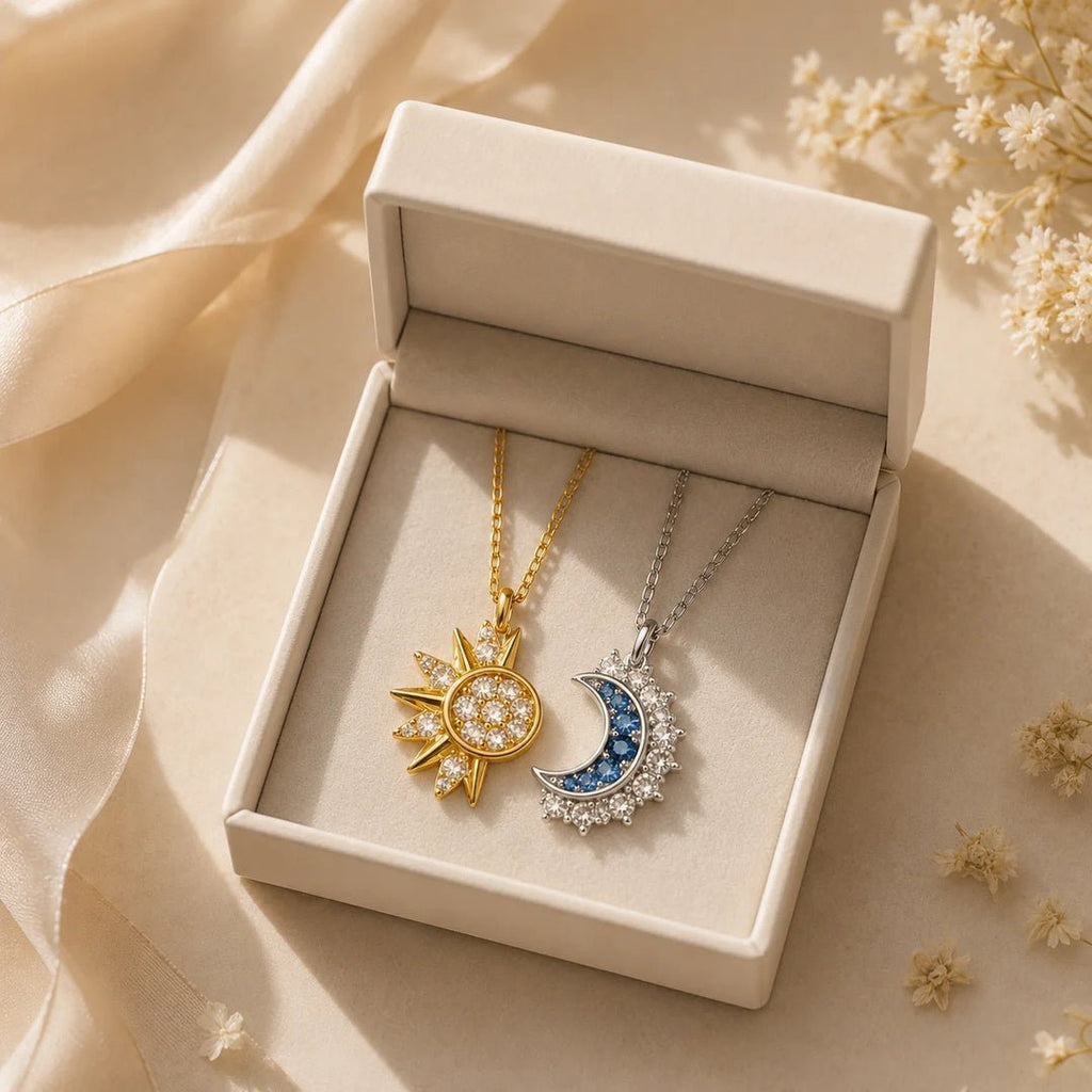 Collares magnéticos Sol y Luna - Moroveta