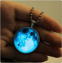 Cargar imagen en el visor de la galería, Conjunto de collar + pulsera de luna luminosa - Moroveta