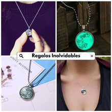 Cargar imagen en el visor de la galería, Conjunto de collar + pulsera de luna luminosa - Moroveta