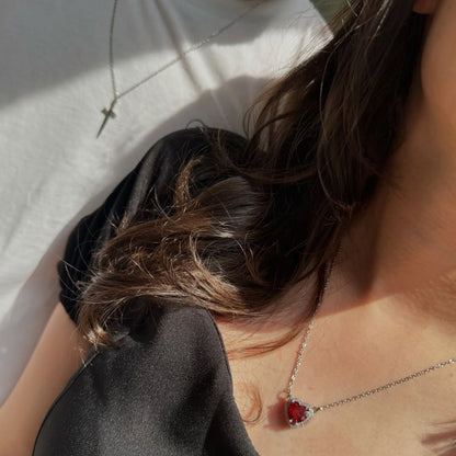 Conjunto de collares para parejas de corazón y espada - Moroveta