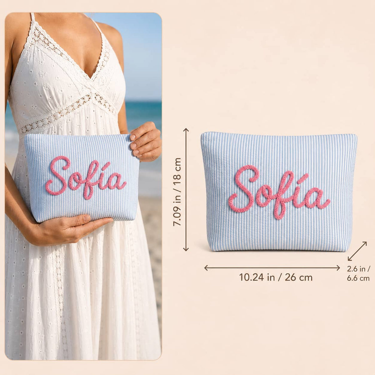 Cosmetiquera Personalizada con Nombre - Moroveta