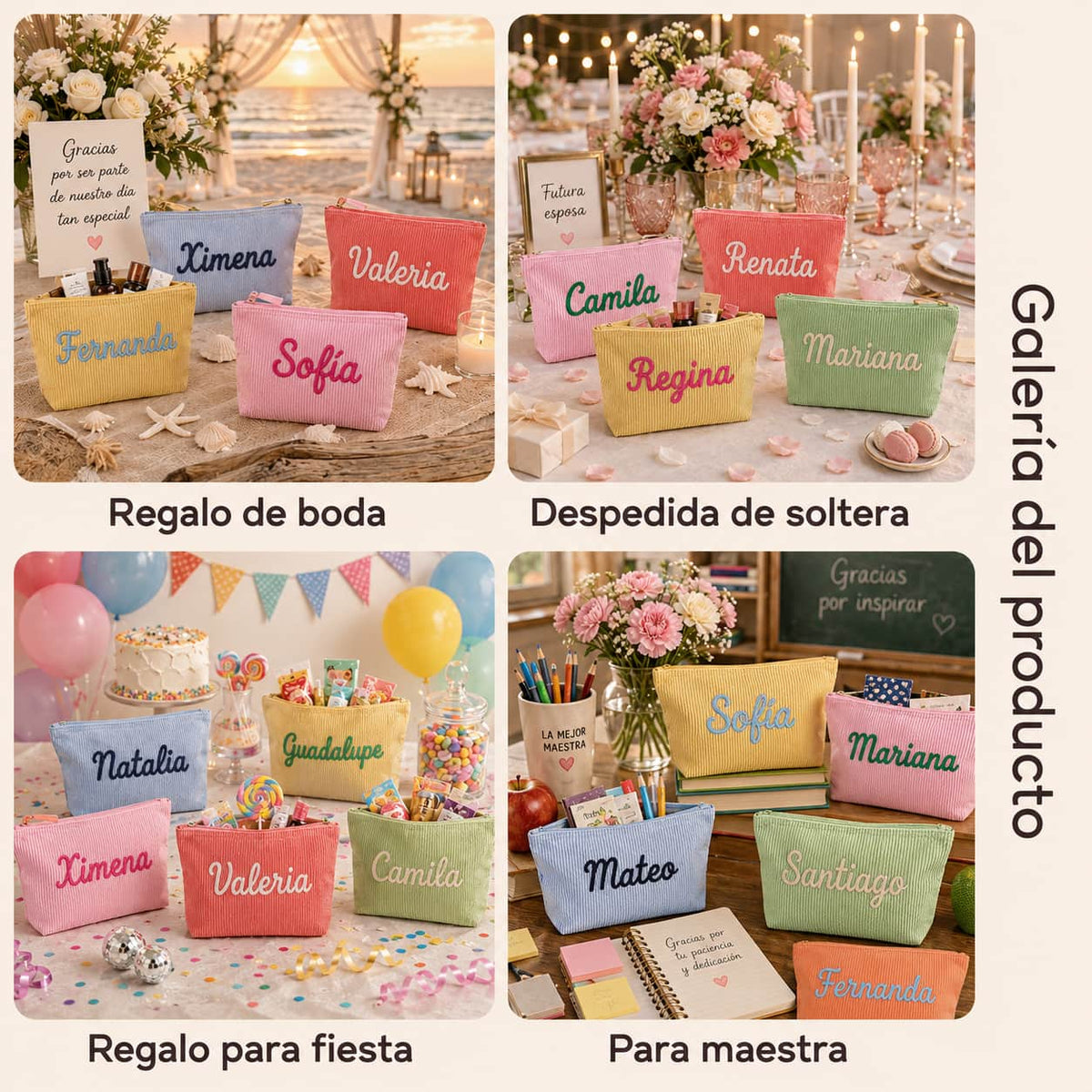 Cosmetiquera Personalizada con Nombre - Moroveta