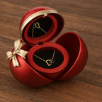 Esfera con rosa eterna y collar de corazones grabados - Moroveta