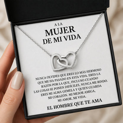 Collar de corazones - A la mujer de mi vida