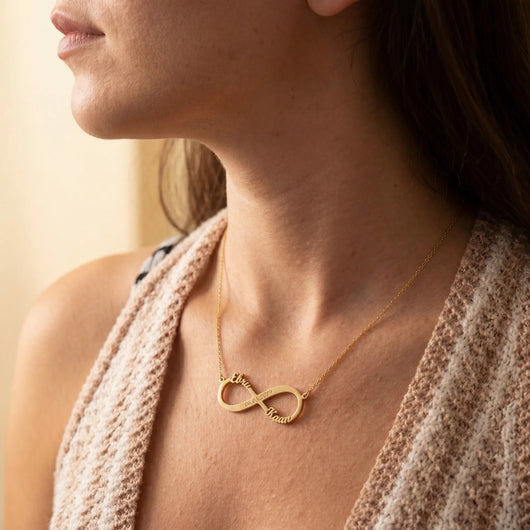 Collar de amor infinito con grabado