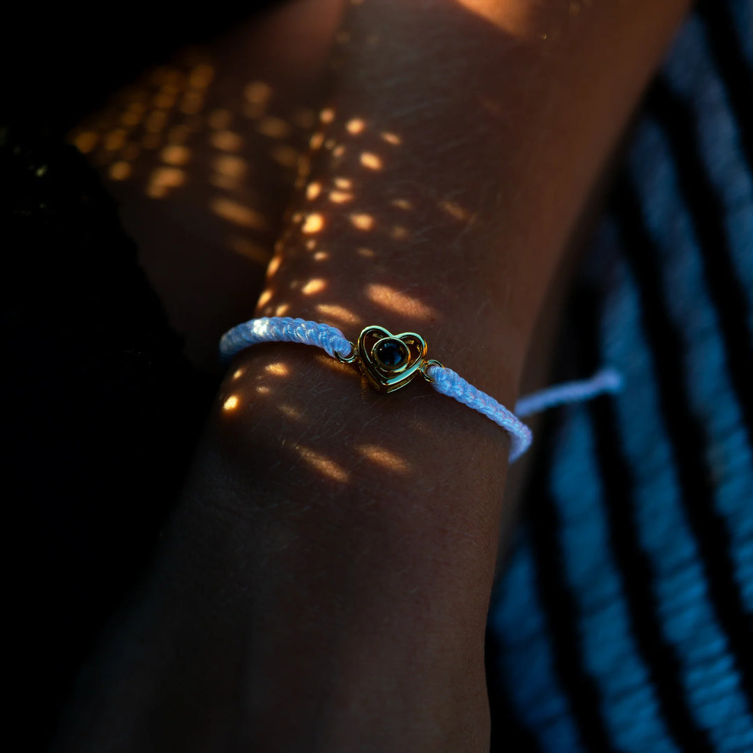Pulsera corazón personalizada con foto