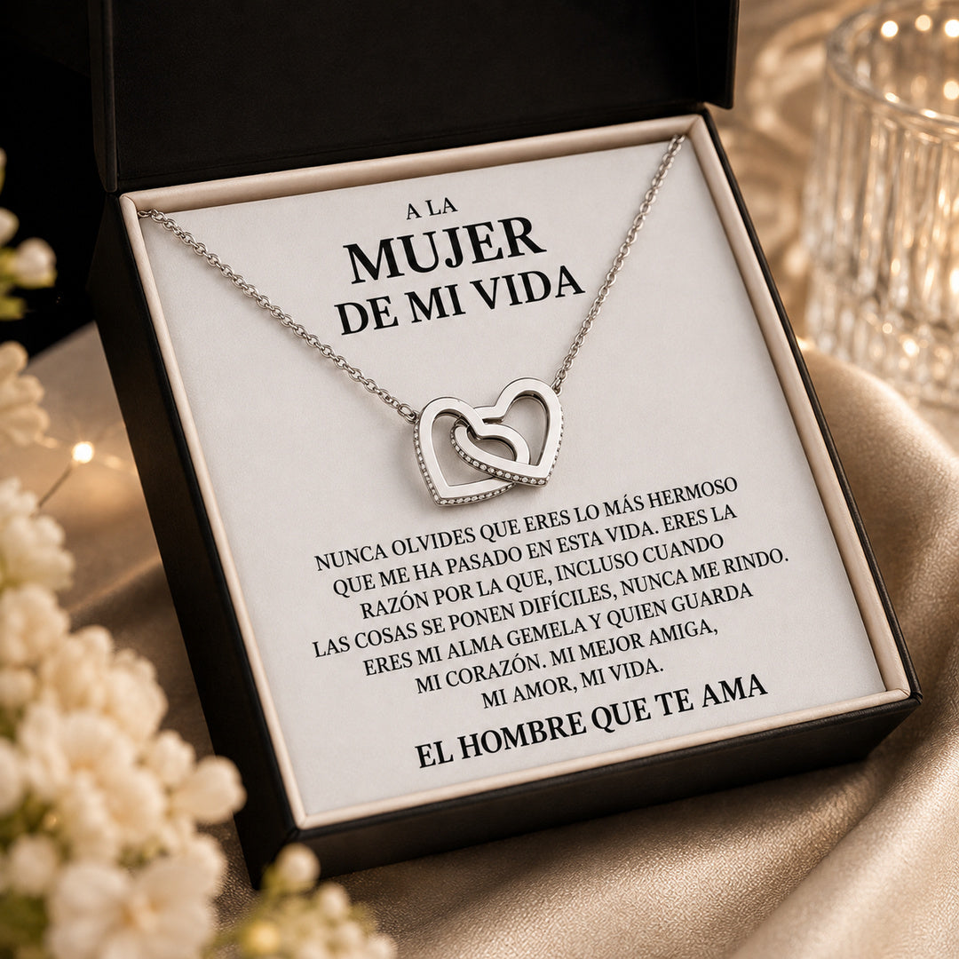 Collar de corazones - A la mujer de mi vida