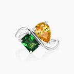 Anillo dos piedras