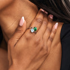 Anillo dos piedras