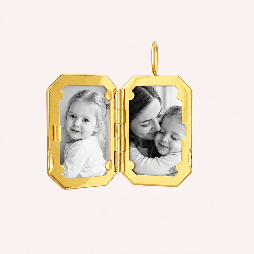Collar relicario personalizado con fotos
