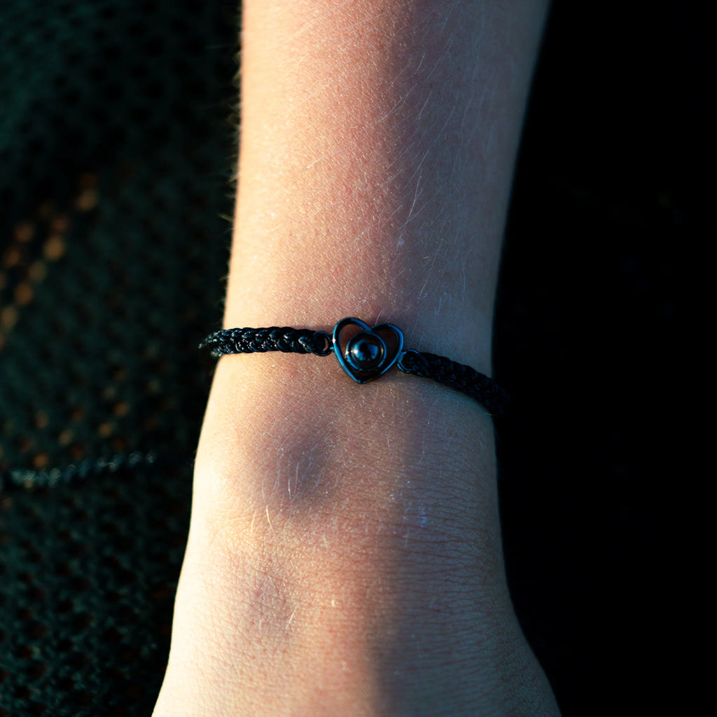 Pulsera corazón personalizada con foto