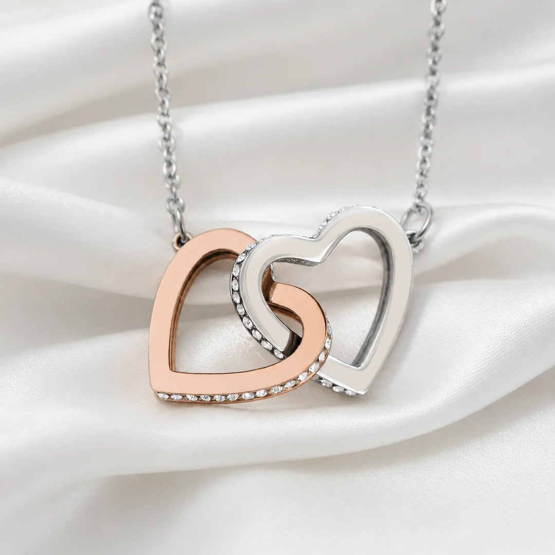 Collar doble corazón - A mi hija
