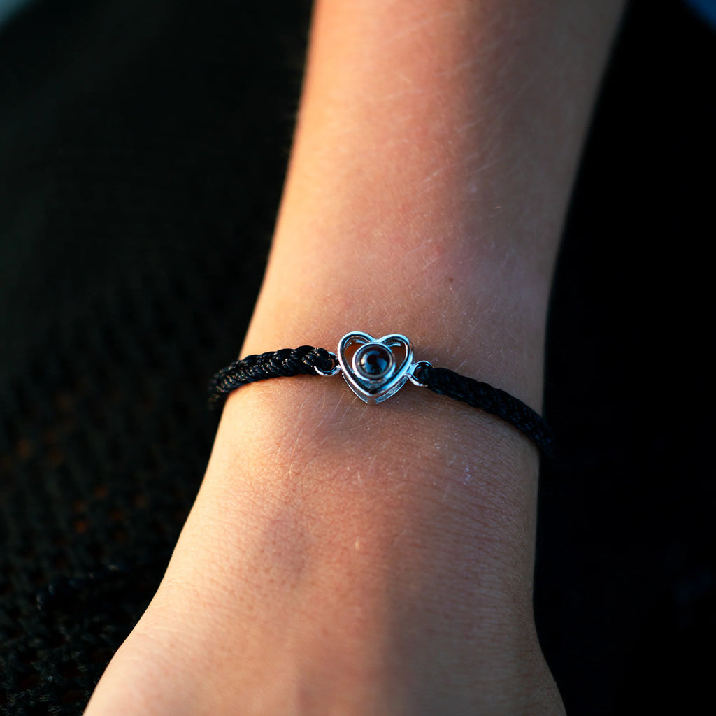 Pulsera corazón personalizada con foto