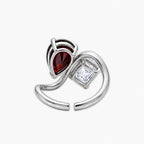 Anillo dos piedras