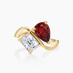 Anillo dos piedras