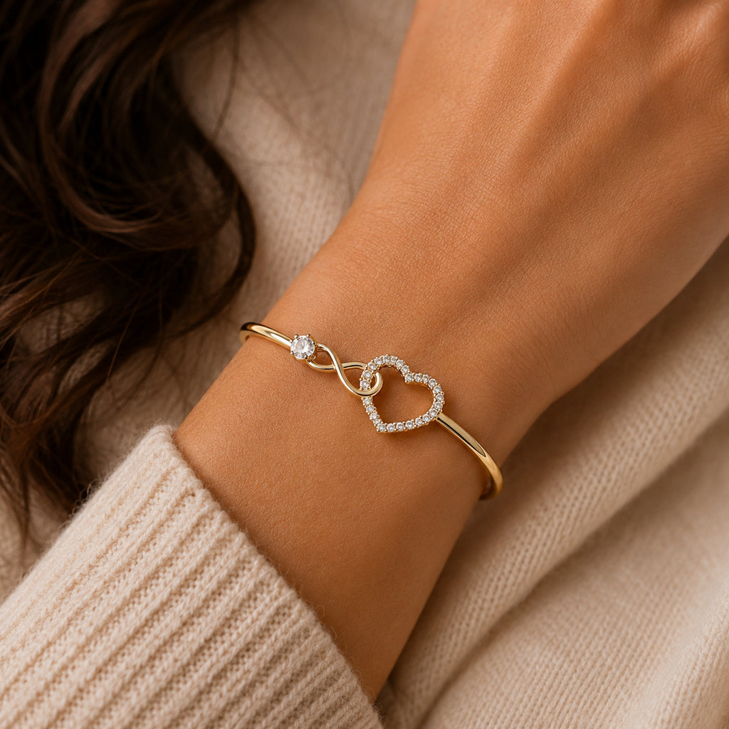 Pulsera infinito con corazón - Para mi esposa