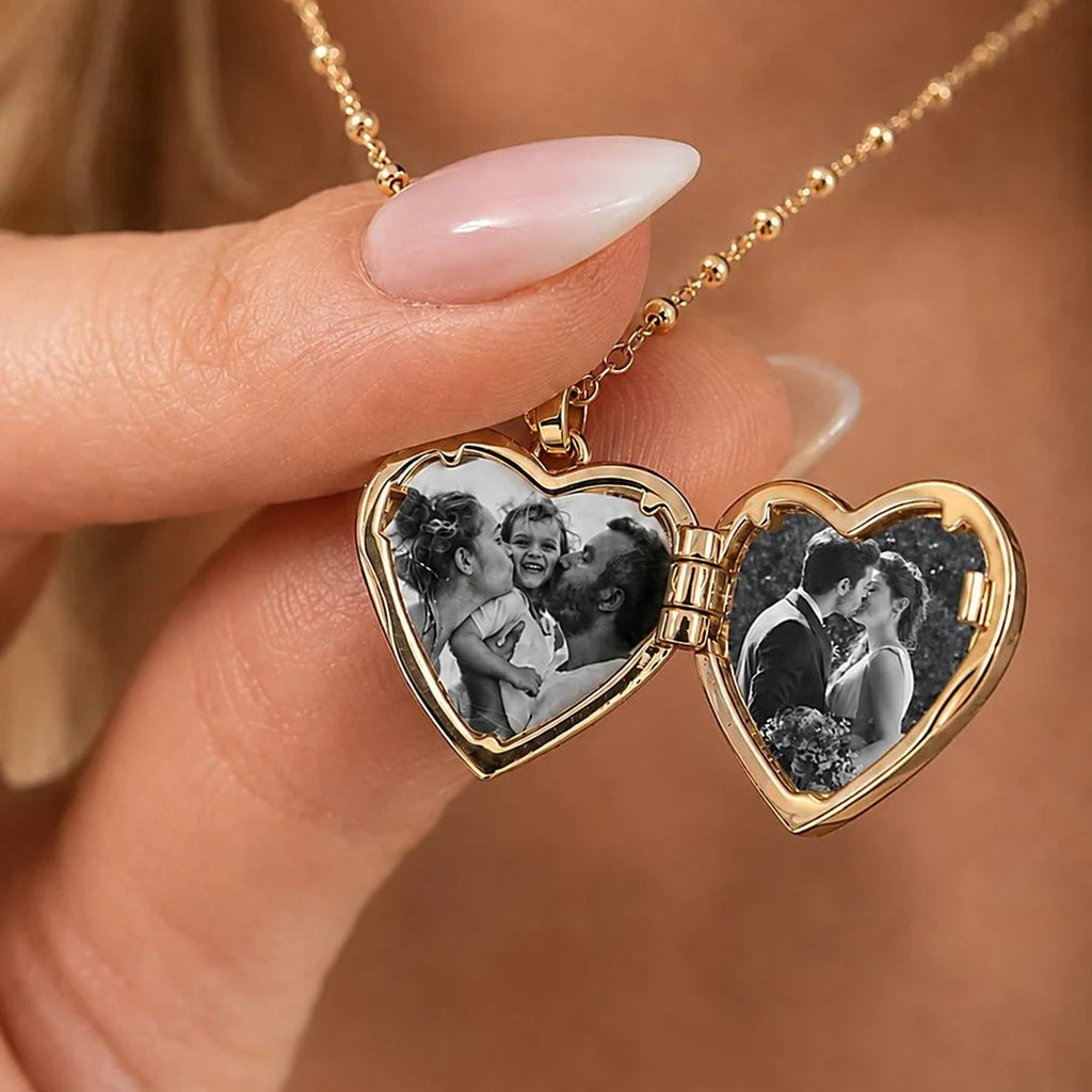 Collar relicario personalizado con fotos