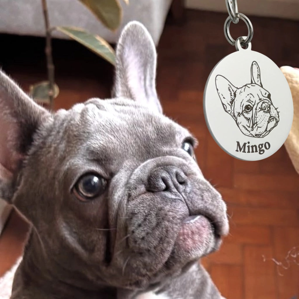 Llavero con foto de mascota