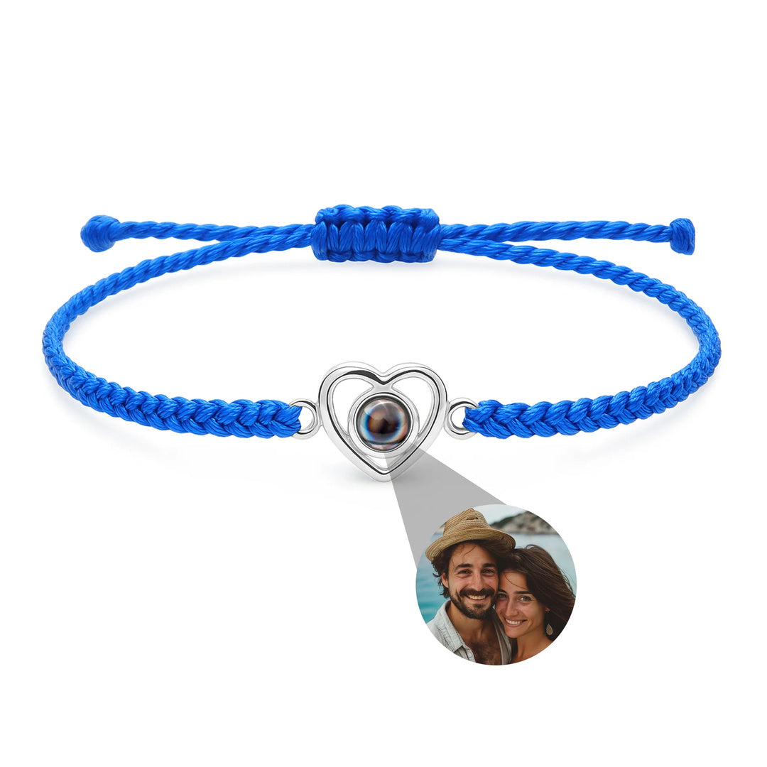 Pulsera corazón personalizada con foto