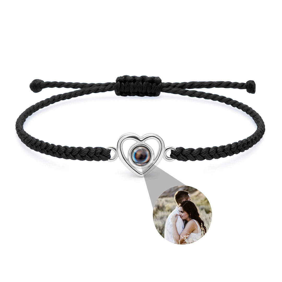 Pulsera corazón personalizada con foto