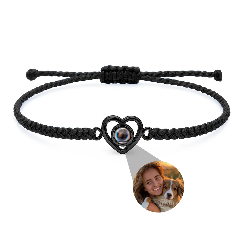 Pulsera corazón personalizada con foto