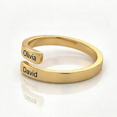 Anillo ajustable con nombres