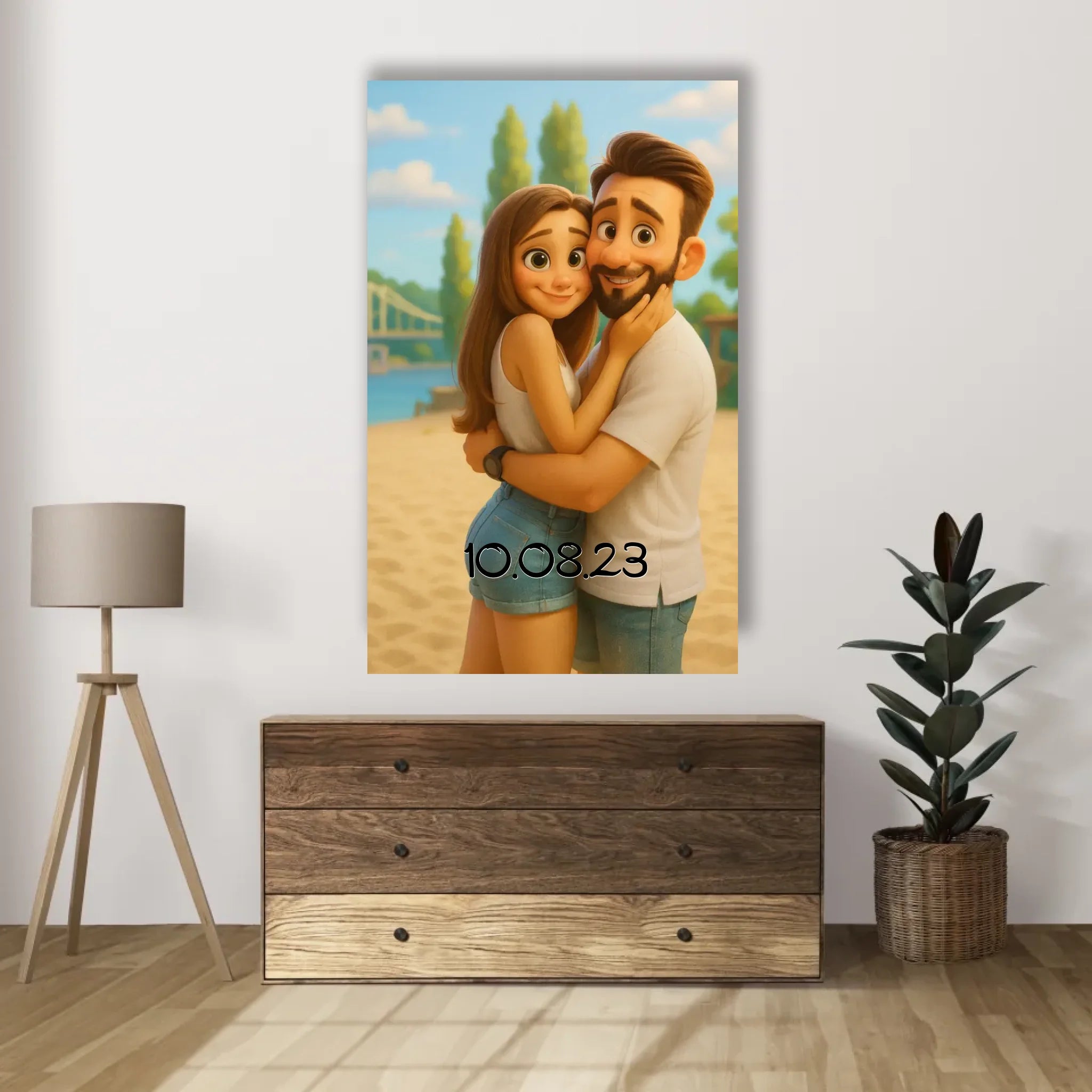 Lienzo personalizado - Retrato animado - Moroveta