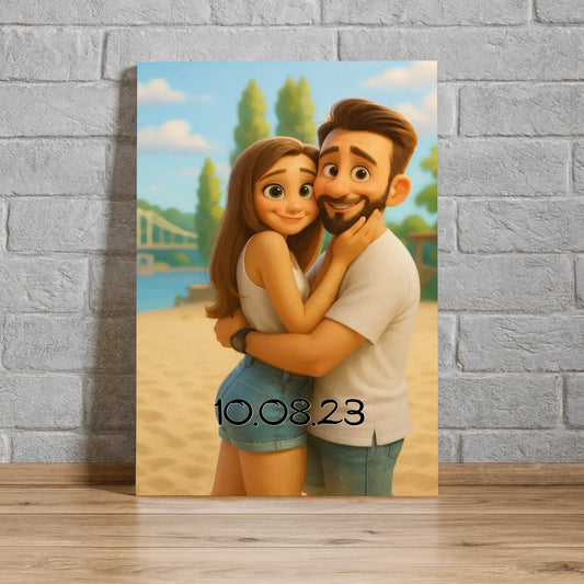 Lienzo personalizado - Retrato animado - Moroveta