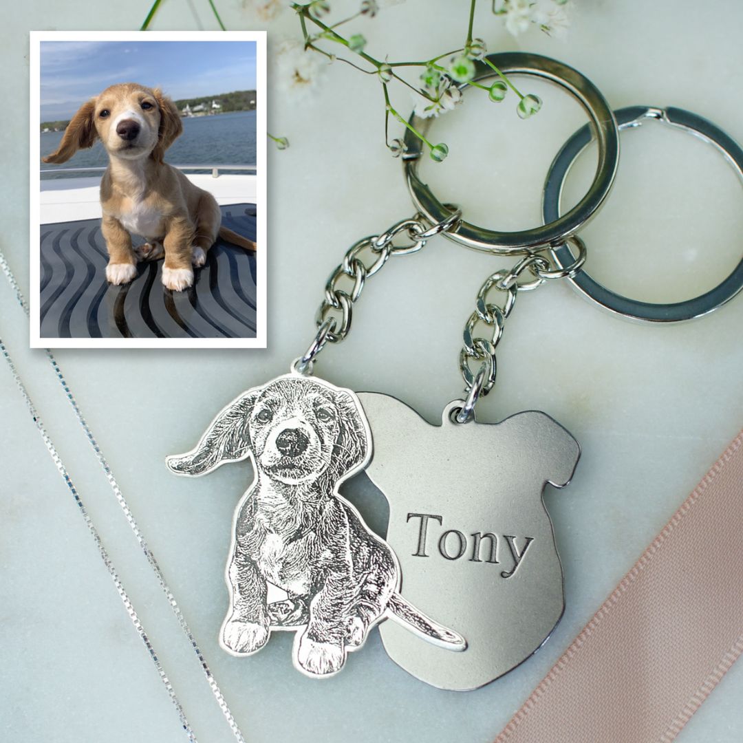 Llavero con foto de mascota - Moroveta