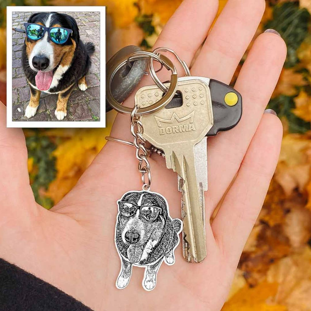 Llavero con foto de mascota - Moroveta