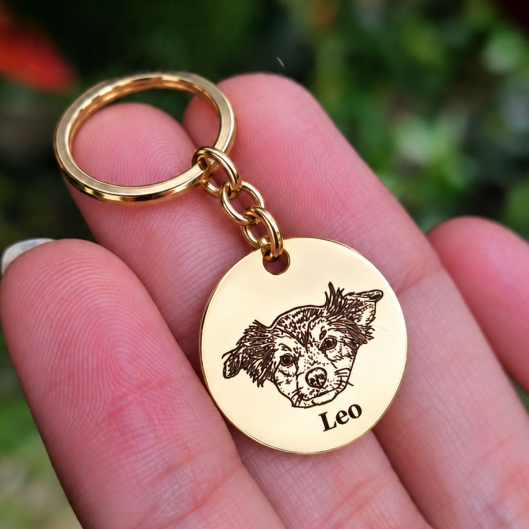Llavero con foto de mascota - Moroveta