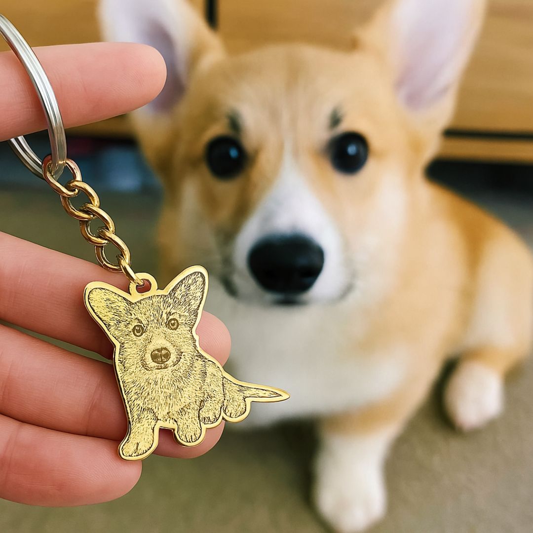 Llavero con foto de mascota - Moroveta