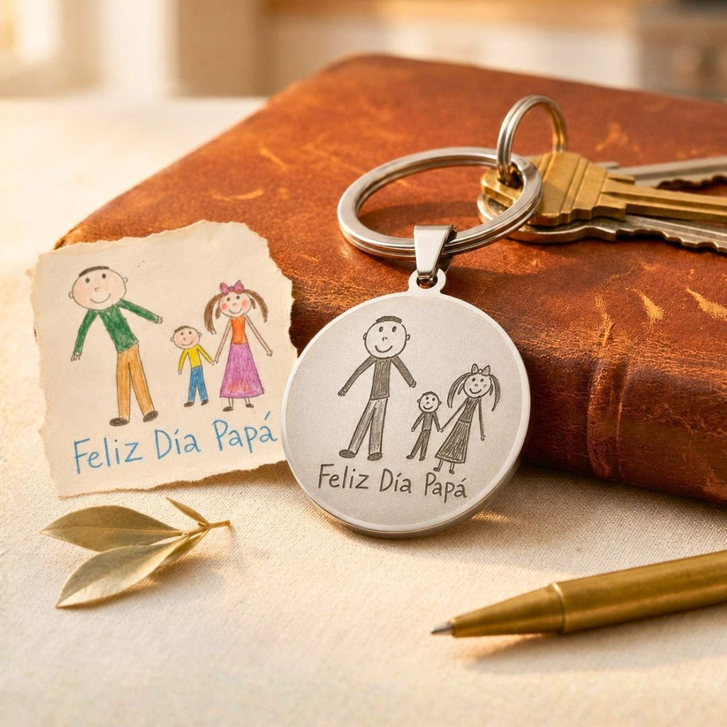 Llavero personalizado con foto para papá - Moroveta