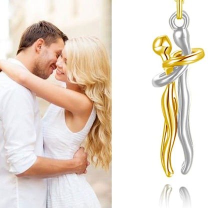 Osito con rosa eterna y collar abrazo - Moroveta