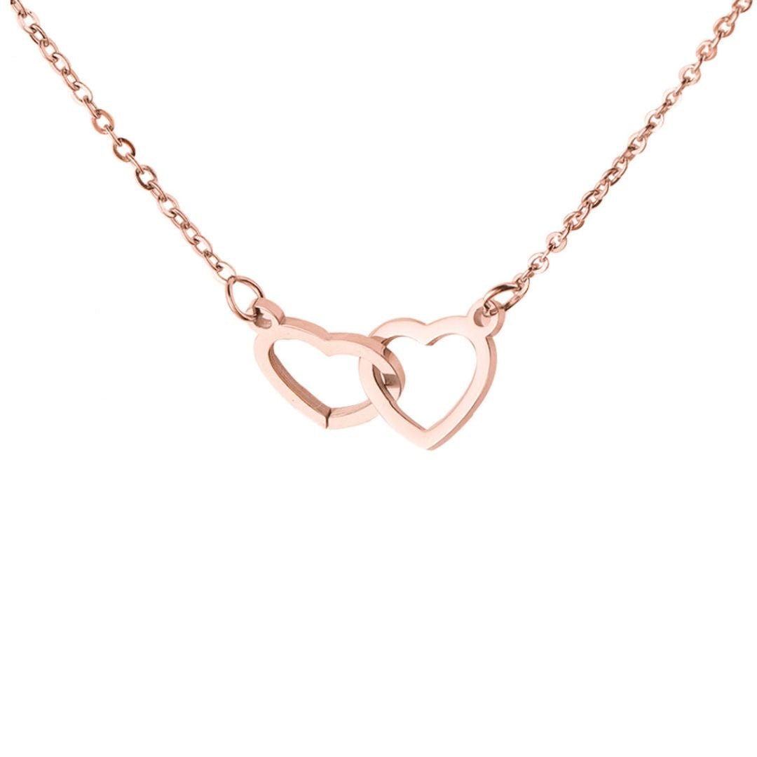 Osito con rosa eterna y collar de corazones - Moroveta