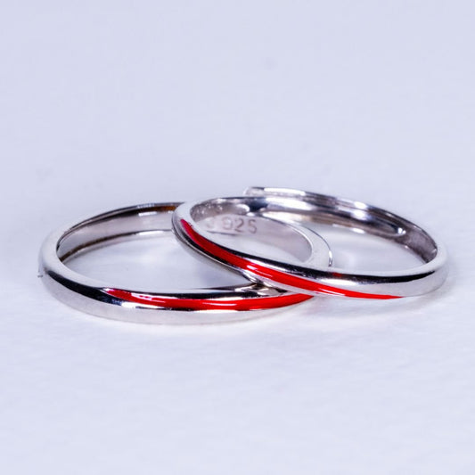 Par de anillos del Hilo Rojo del Destino - Moroveta