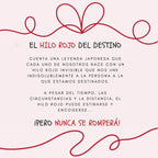 Par de anillos del hilo rojo del destino - Moroveta