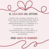 Par de anillos del hilo rojo del destino - Moroveta