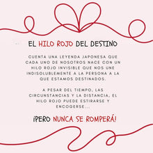Cargar imagen en el visor de la galería, Par de anillos del hilo rojo del destino - Moroveta