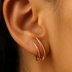 Par de aretes cruzados - Moroveta